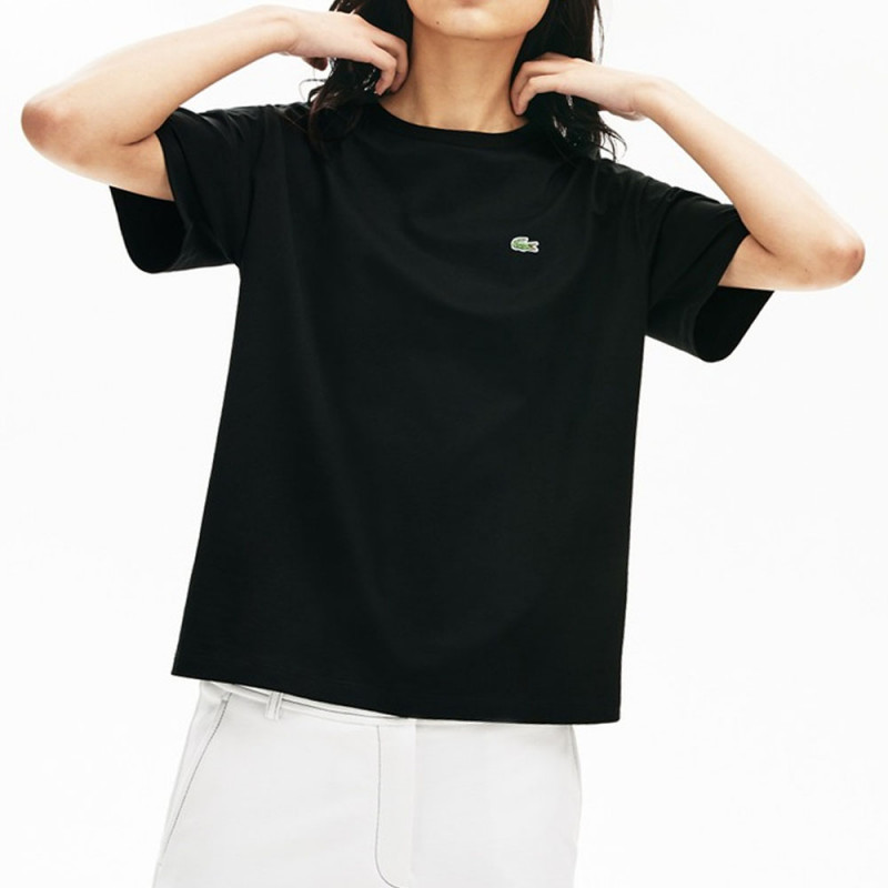 t shirt lacoste noir femme