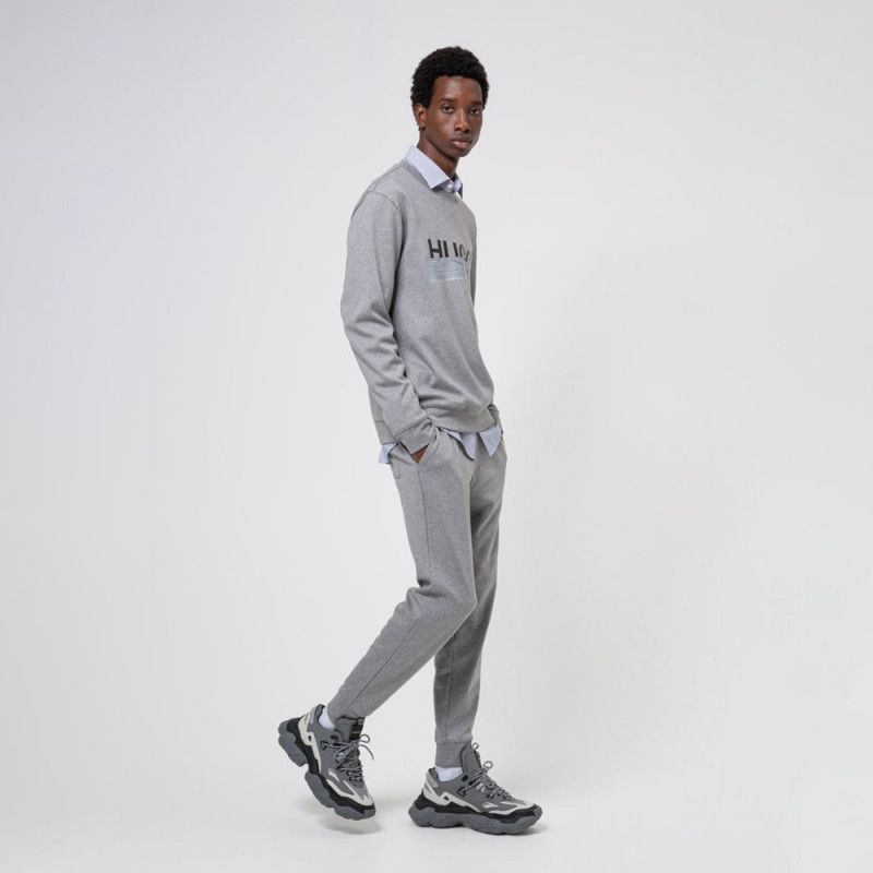 Pantalon Desell Hugo Boss  de survêtement en coton avec bas de jambes resserrés