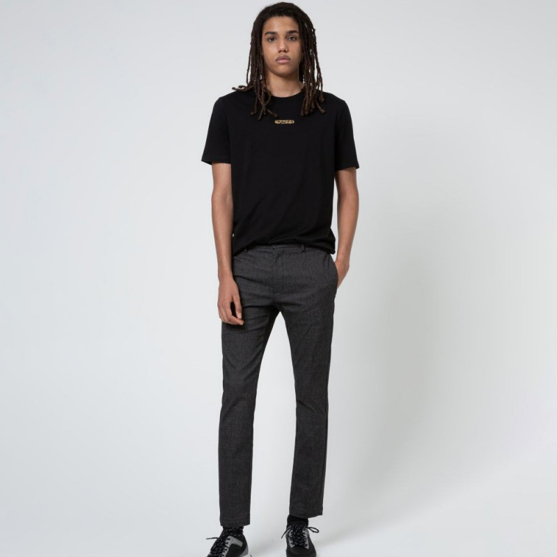 T-shirt Durmed_U211Hugo Boss en jersey de coton avec logo brodé de la nouvelle saison