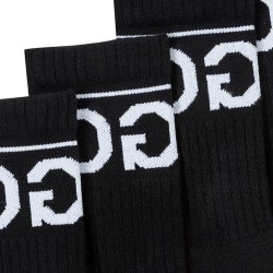 Lot de deux paires de chaussettes Hugo Boss 2P QS Rib Logo CC en maille à logo inversé
