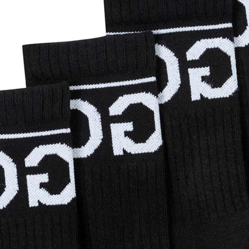 Lot de deux paires de chaussettes Hugo Boss 2P QS Rib Logo CC en maille à logo inversé