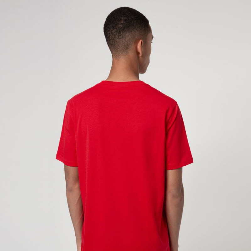 T-shirt Hugo Boss Regular Fit Rouge avec logo artistique