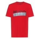 T-shirt Hugo Boss Regular Fit Rouge avec logo artistique
