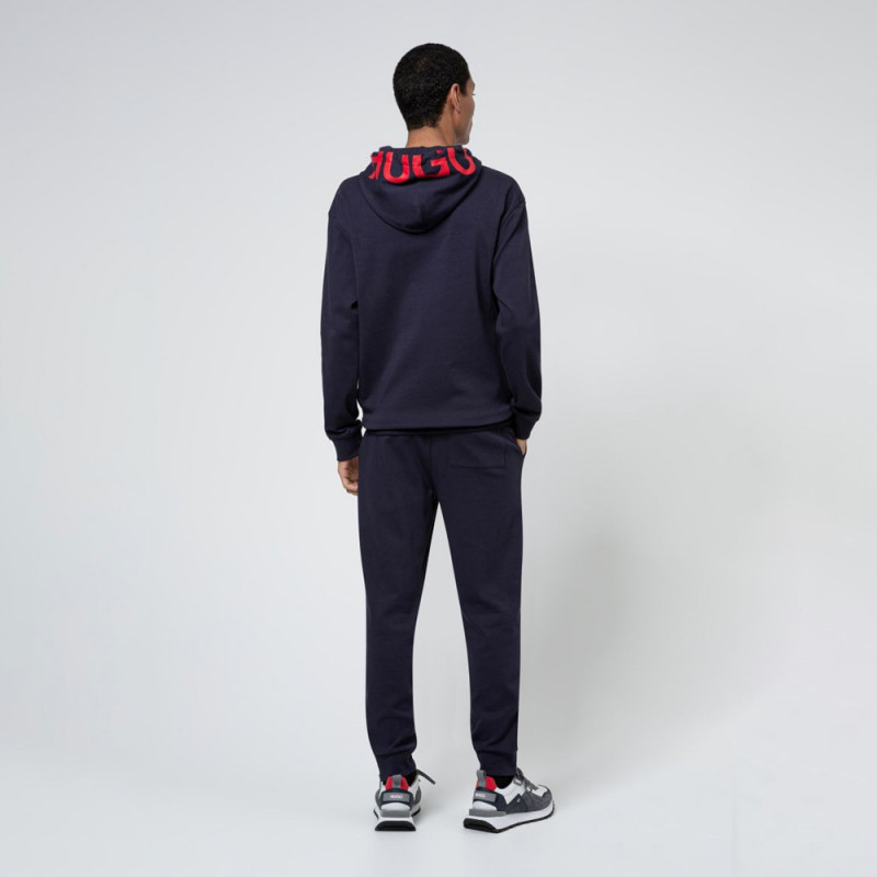 Bas de survêtement DUROS211 Hugo Boss en coton interlock avec logo à la taille