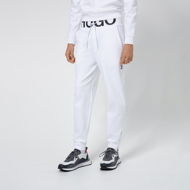 Bas de survêtement DUROS211 Hugo Boss en coton interlock avec logo à la taille