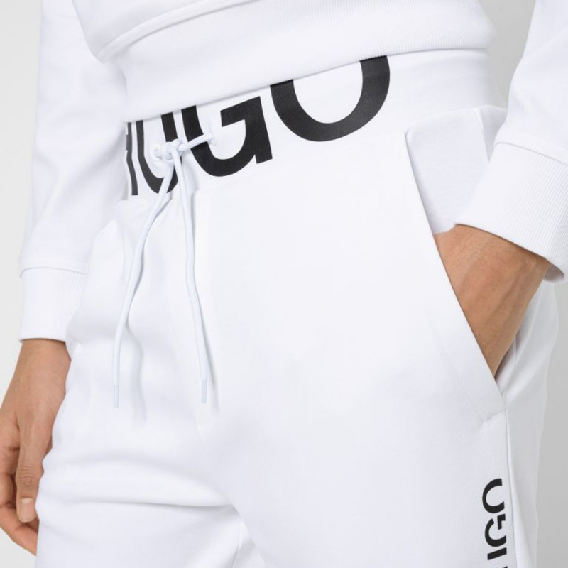 Bas de survêtement DUROS211 Hugo Boss en coton interlock avec logo à la taille