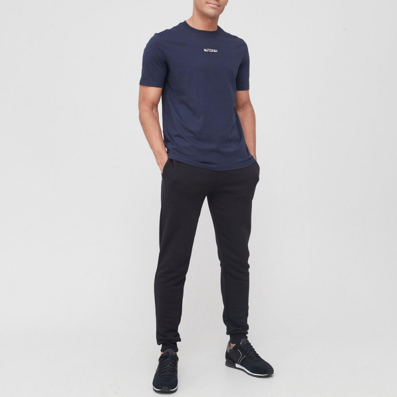 T-shirt Hugo Boss Durned_U211 en jersey de coton avec logo brodé de la nouvelle saison