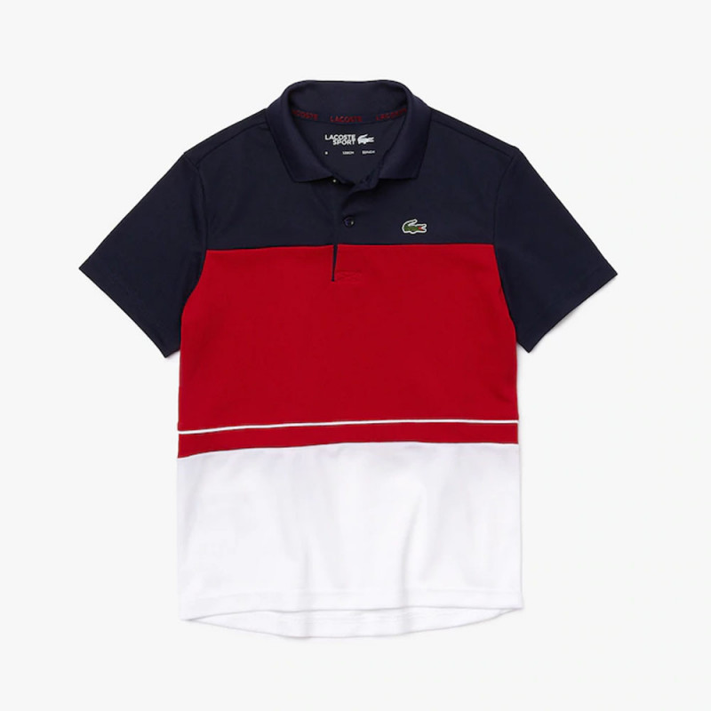 Polo Lacoste  SPORT en piqué respirant color-block pour enfant