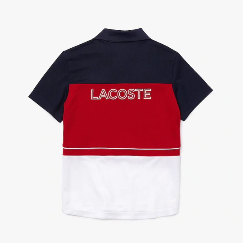Polo Lacoste  SPORT en piqué respirant color-block pour enfant