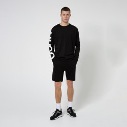 Short Hugo Boss Doshi211 Regular Fit en coton à logo vertical revisité