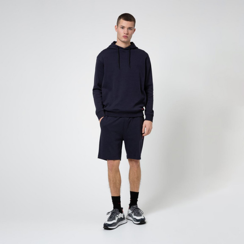 Short Hugo Boss Doshi211 Regular Fit en coton à logo vertical revisité