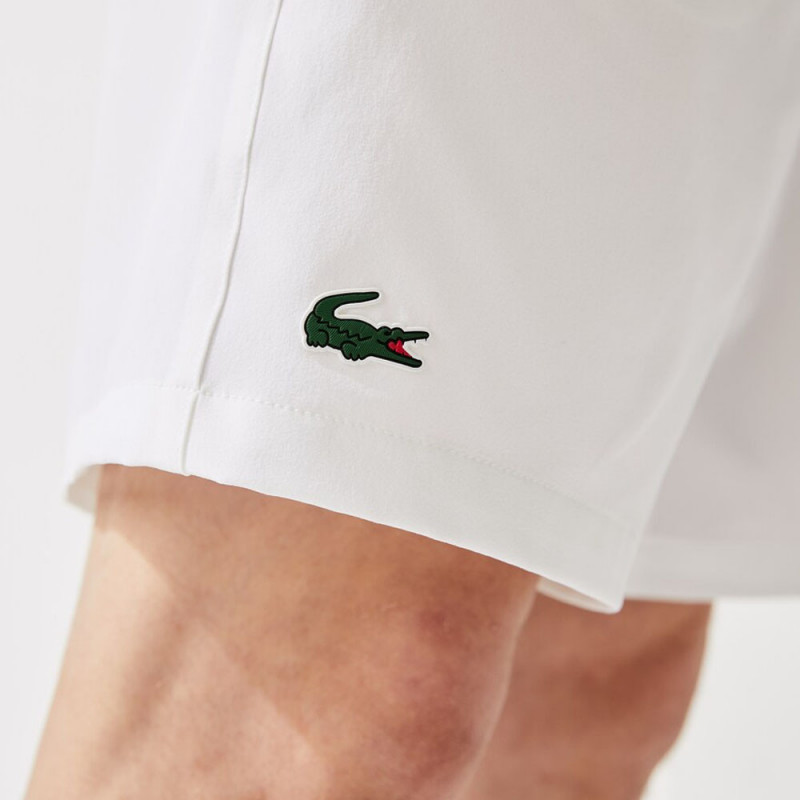 Short Tennis Lacoste SPORT stretch uni blanc