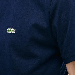 T-shirt Lacoste en jersey de coton pima uni bleu marine