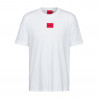 T-shirt Hugo Boss Diragolino 212 Regular Fit en coton avec étiquette logo rouge
