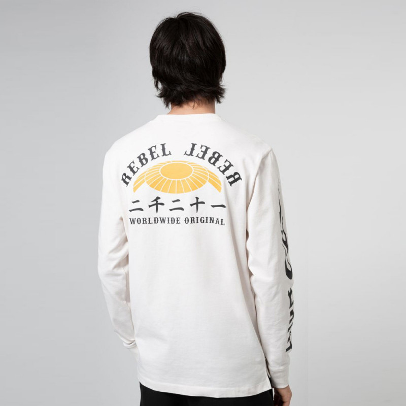 T-shirt Hugo Boss Dochi à manches longues en coton à motif artistique style motard