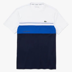 T-shirt  Lacoste SPORT à col rond respirant color-block