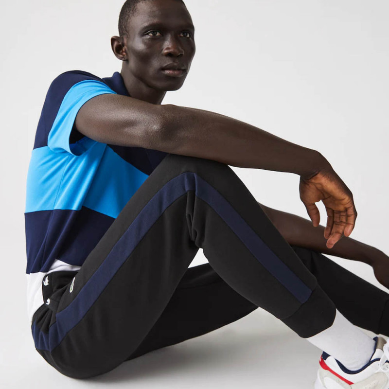 Pantalon de jogging Lacoste en molleton avec détails contrastés
