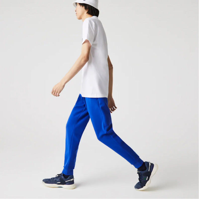 Pantalon De Jogging Uni Brillant Avec Plis Marqués Lacoste