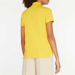 Polo Lacoste Femme Classic Fit  en coton souple Jaune