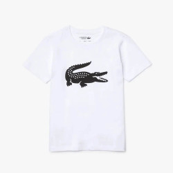 T-shirt Garçon Tennis Lacoste SPORT crocodile oversize Blanc