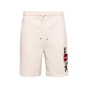 Short Hugo Boss Dilson à logo en molleton de coton avec motif calligraphique artistique