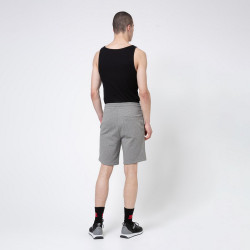 Short Hugo Boss Diz212 Fit en coton avec étiquette logo Gris