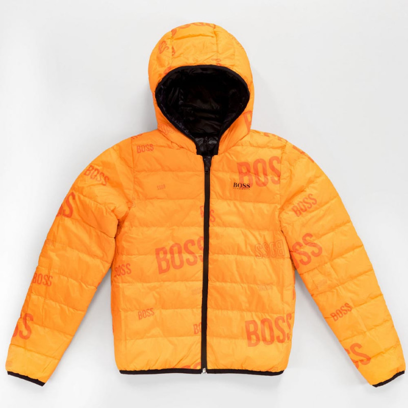 Doudoune Boss noir pour enfant