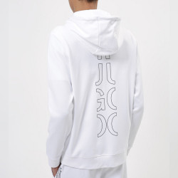 Sweat à capuche HUGO Deerio en coton biologique et logos revisités