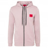 Sweat zippé HUGO Daple212  en molleton de coton avec patch logo