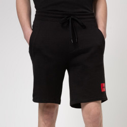 Short HUGO Diz212 Relaxed Fit en coton noir