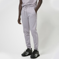 Bas de survêtement HUGO Daky213 Gris en coton biologique à logos revisités