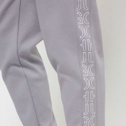 Bas de survêtement HUGO Daky213 Gris en coton biologique à logos revisités