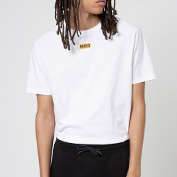 T-shirt HUGO Durned212 Regular Fit Blanc