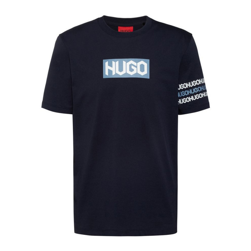 T-shirt HUGO DAKE en coton bleu foncé