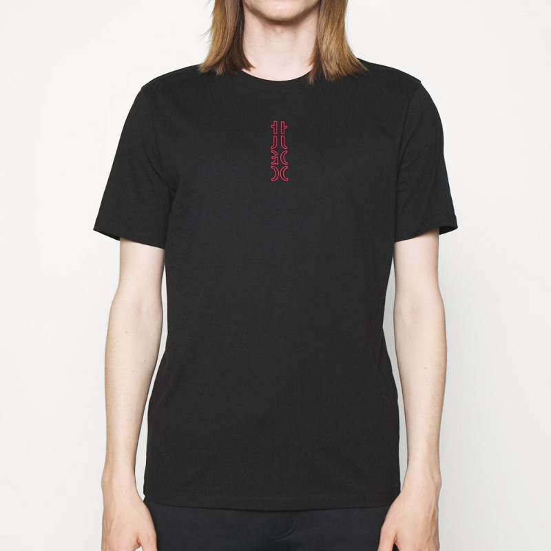 T-shirt HUGO Durned213 noir/rouge
