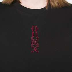 T-shirt HUGO Durned213 noir/rouge