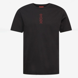 T-shirt HUGO Durned213 noir/rouge