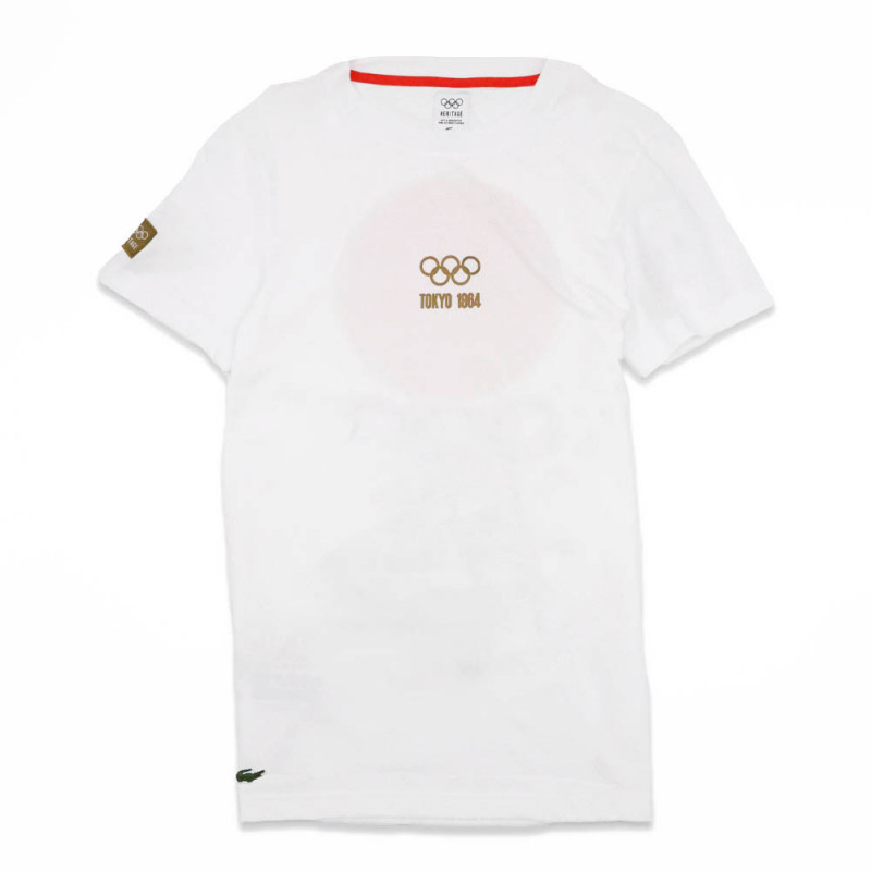T-shirt Lacoste Edition Tokyo Olympique Blanc