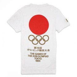 T-shirt Lacoste Edition Tokyo Olympique Blanc