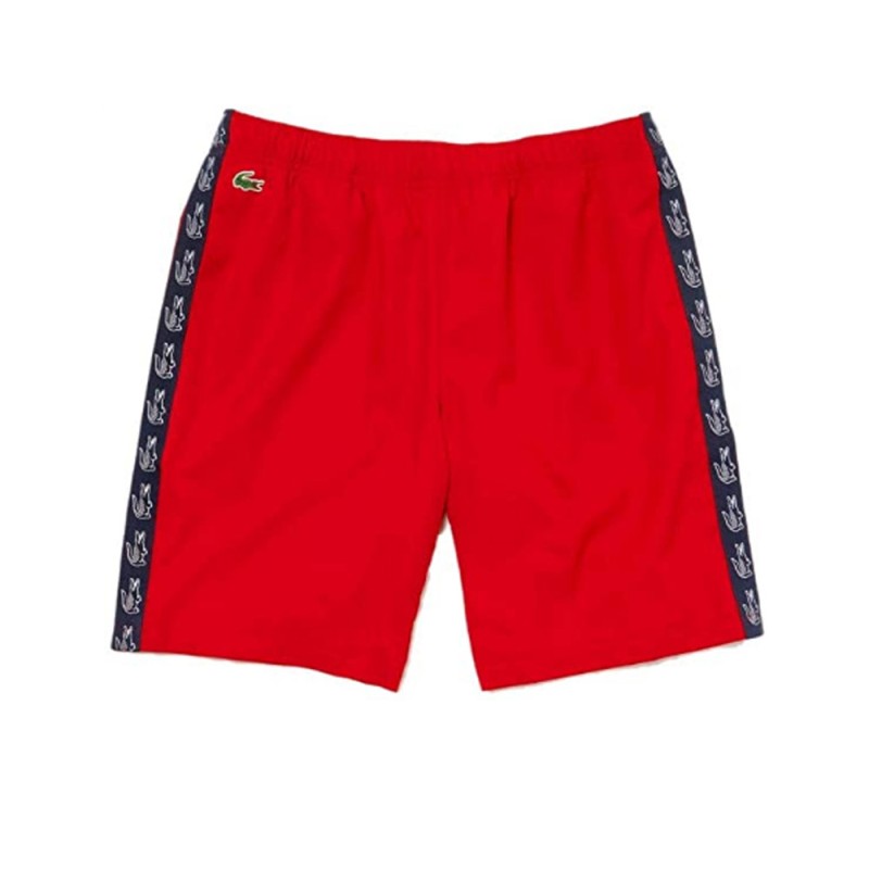 Short Lacoste SPORT bicolore avec bandes signature DB3