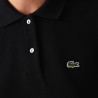 Polo Lacoste Femme Classic Fit  en coton souple Noir