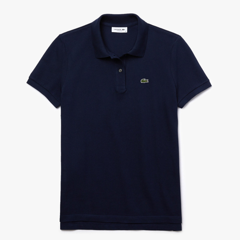 Polo Lacoste Femme Classic Fit  en coton souple Bleue marine