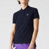 Polo Lacoste Femme Classic Fit  en coton souple Bleue marine