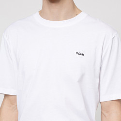 T-shirt Hugo Dero212 Blanc uni en coton