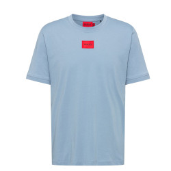 T-shirt Regular Hugo Boss Diragolino_D en coton avec étiquette logo rouge