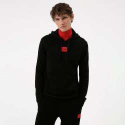 Sweat HUGO à capuche en molleton Noir Daratschi214 chez DM'Sports !