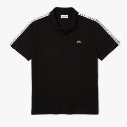 Polo Lacoste regular fit en coton ultra léger - bandes siglées - DM'S