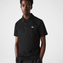 Polo Lacoste regular fit en coton avec bandes siglées