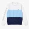 Sweatshirt Lacoste à col rond en molleton color-block chez DM'Sports !