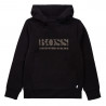 Sweat à capuche Boss noir pour enfant en vente chez DM'Sports